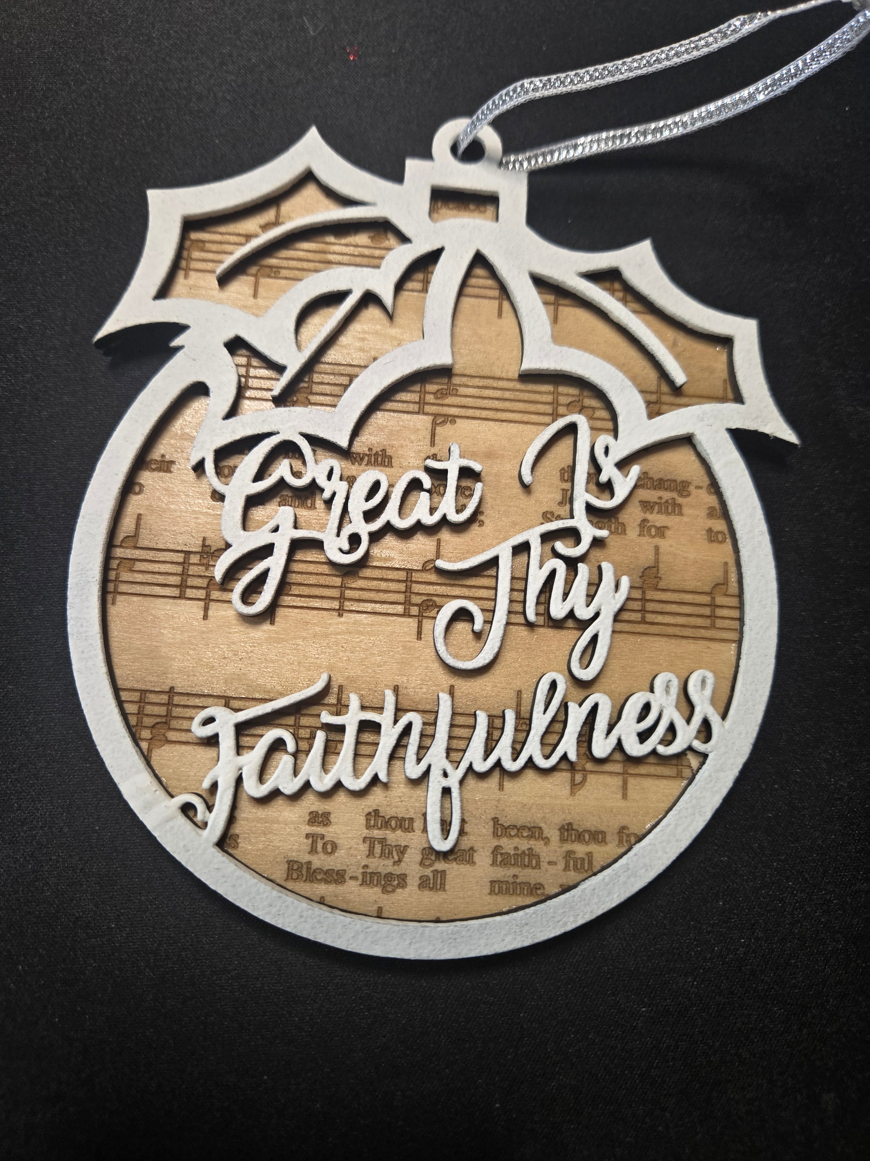 Great is Thy Faithfulness Christmas Ornament