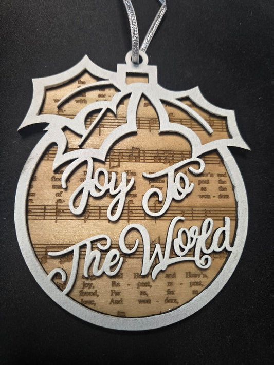 Joy to the World Christmas Ornament