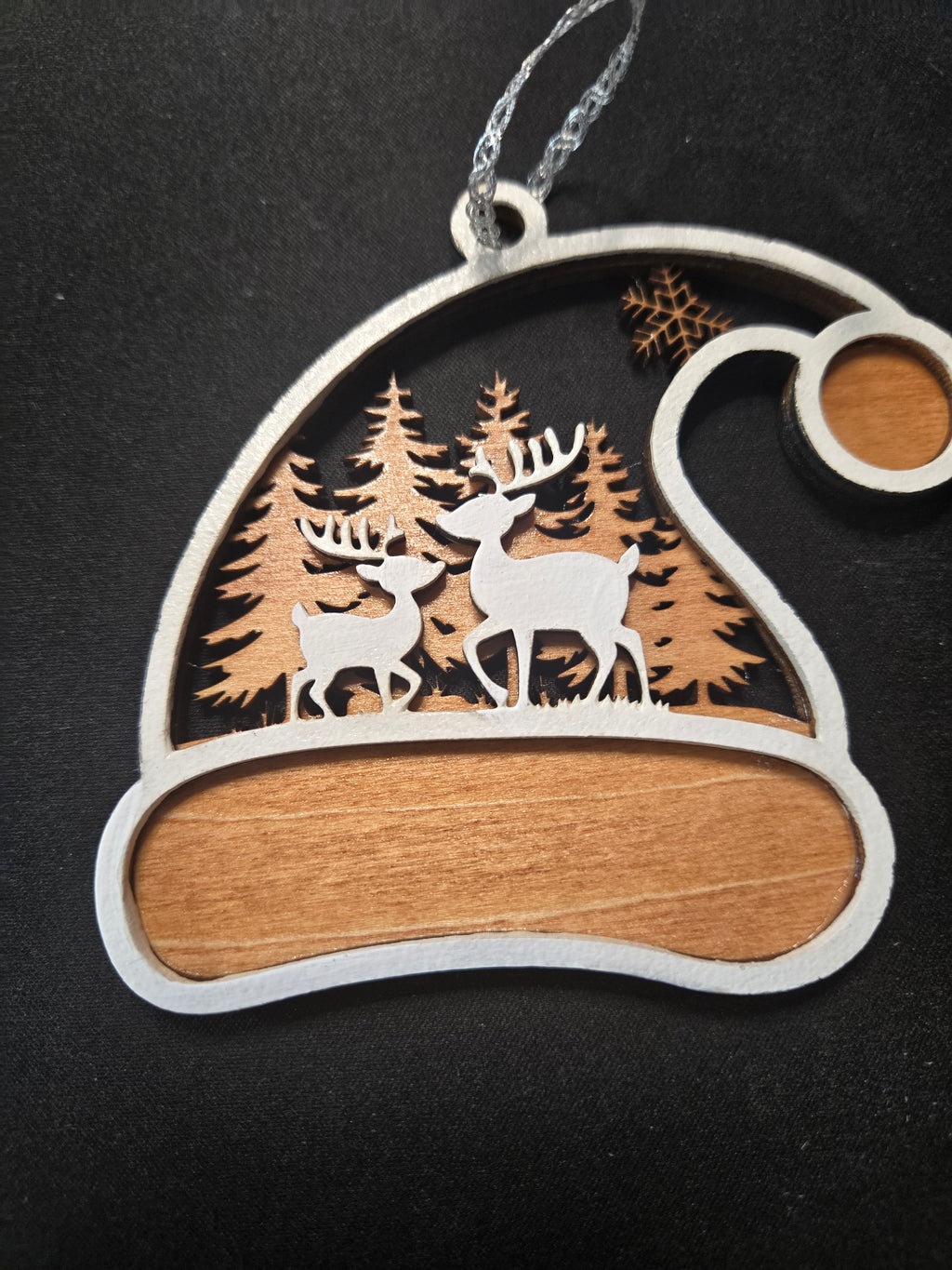 Santa hat shaped Christmas Ornament