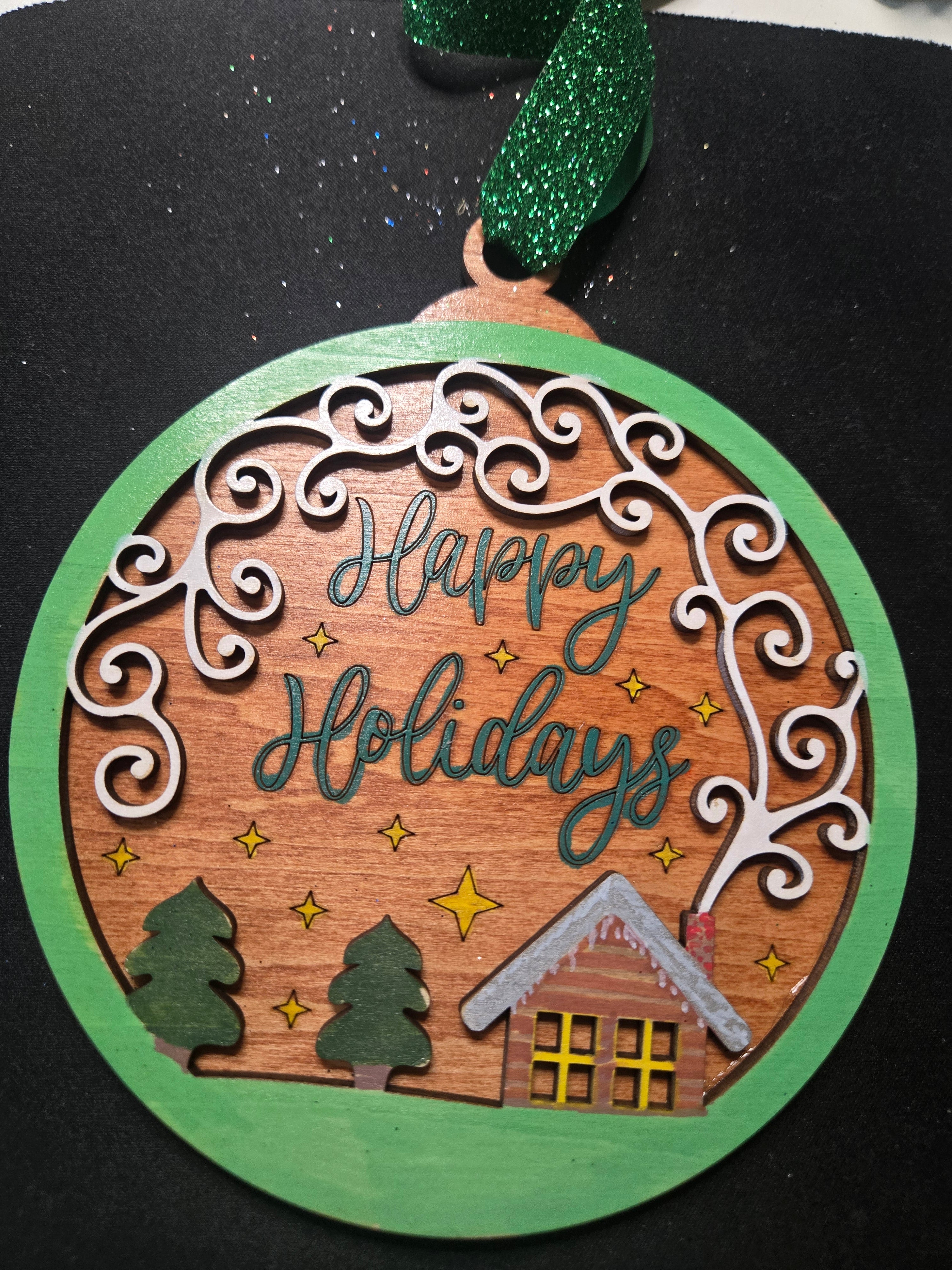 Happy Holidays Ornament