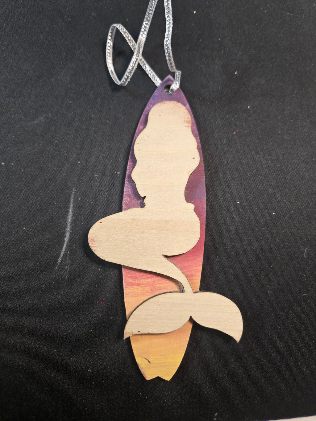 Sunset Surfboard Ornament