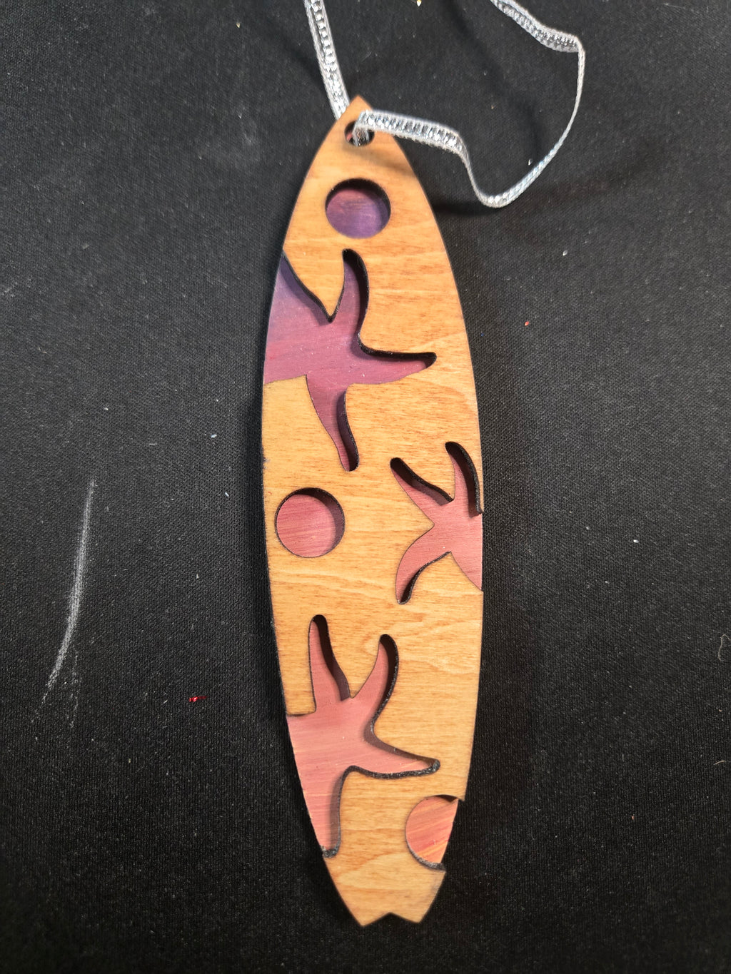 Sunset Surfboard Ornament