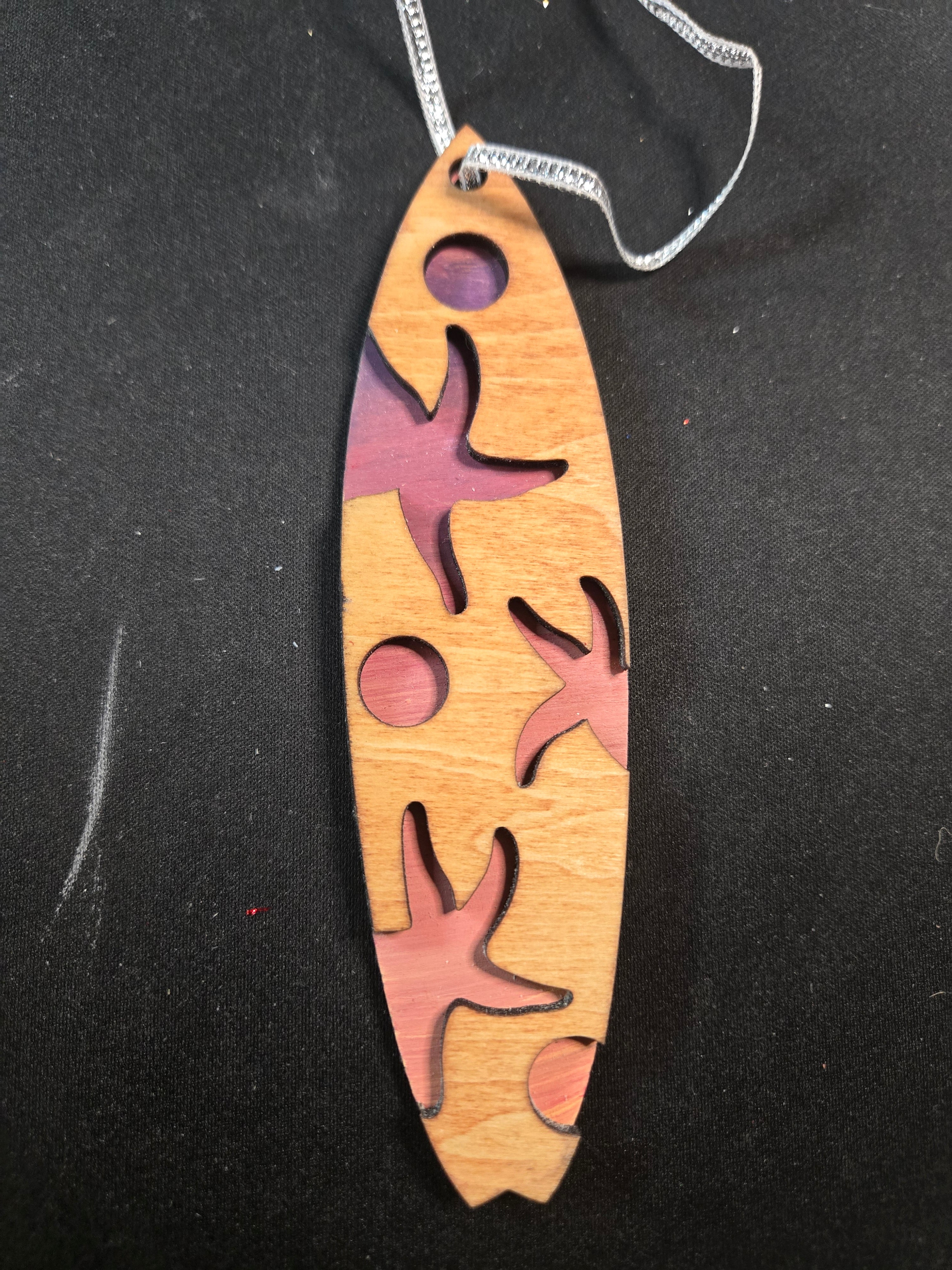 Sunset Surfboard Ornament