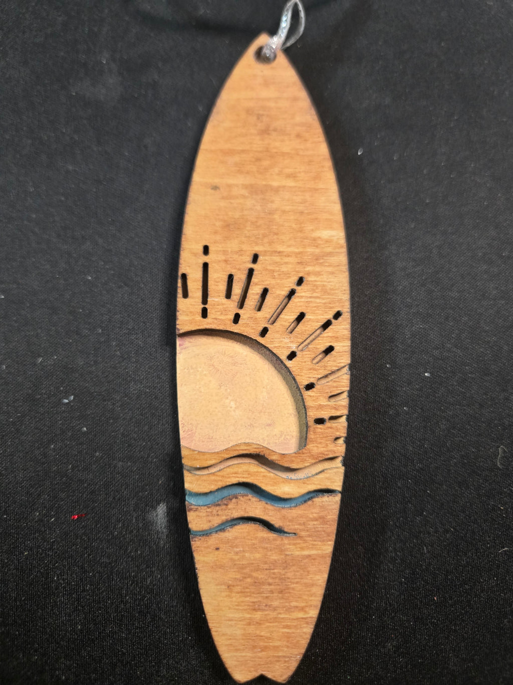 Sunset Surfboard Ornament