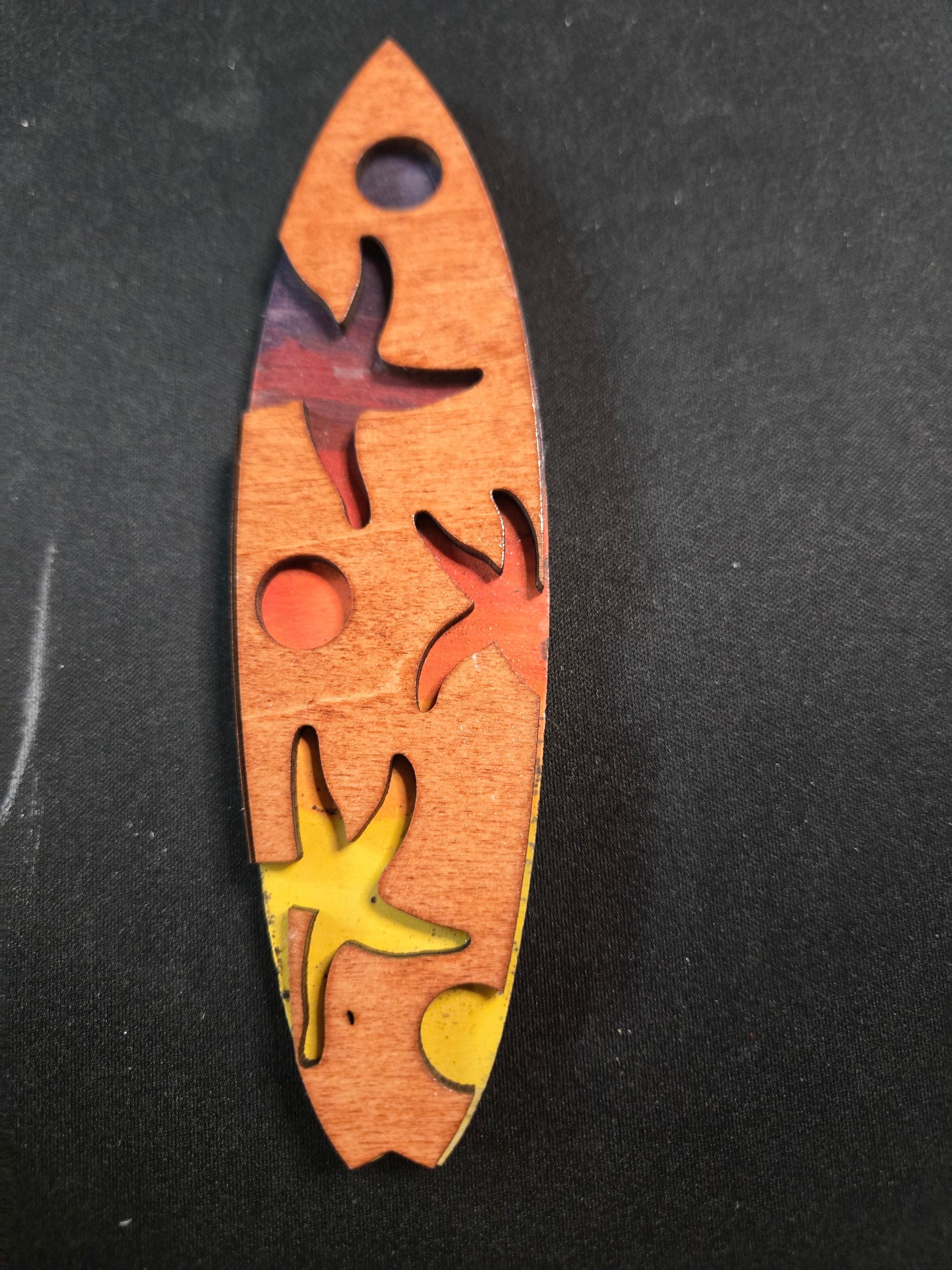 Sunset Surfboard Magnet