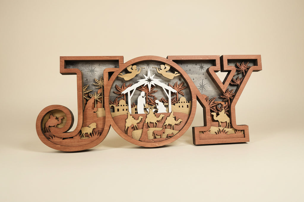 Large JOY sign