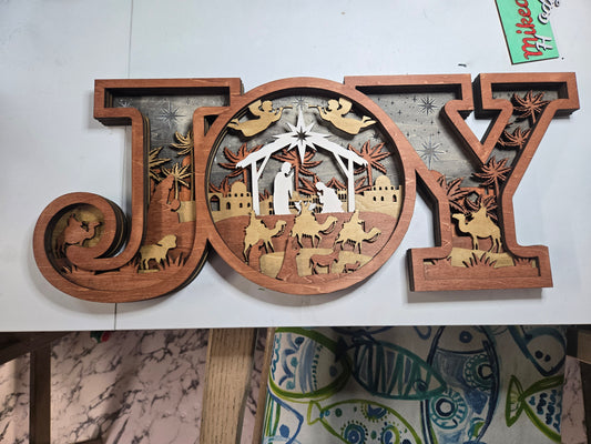 Large JOY sign