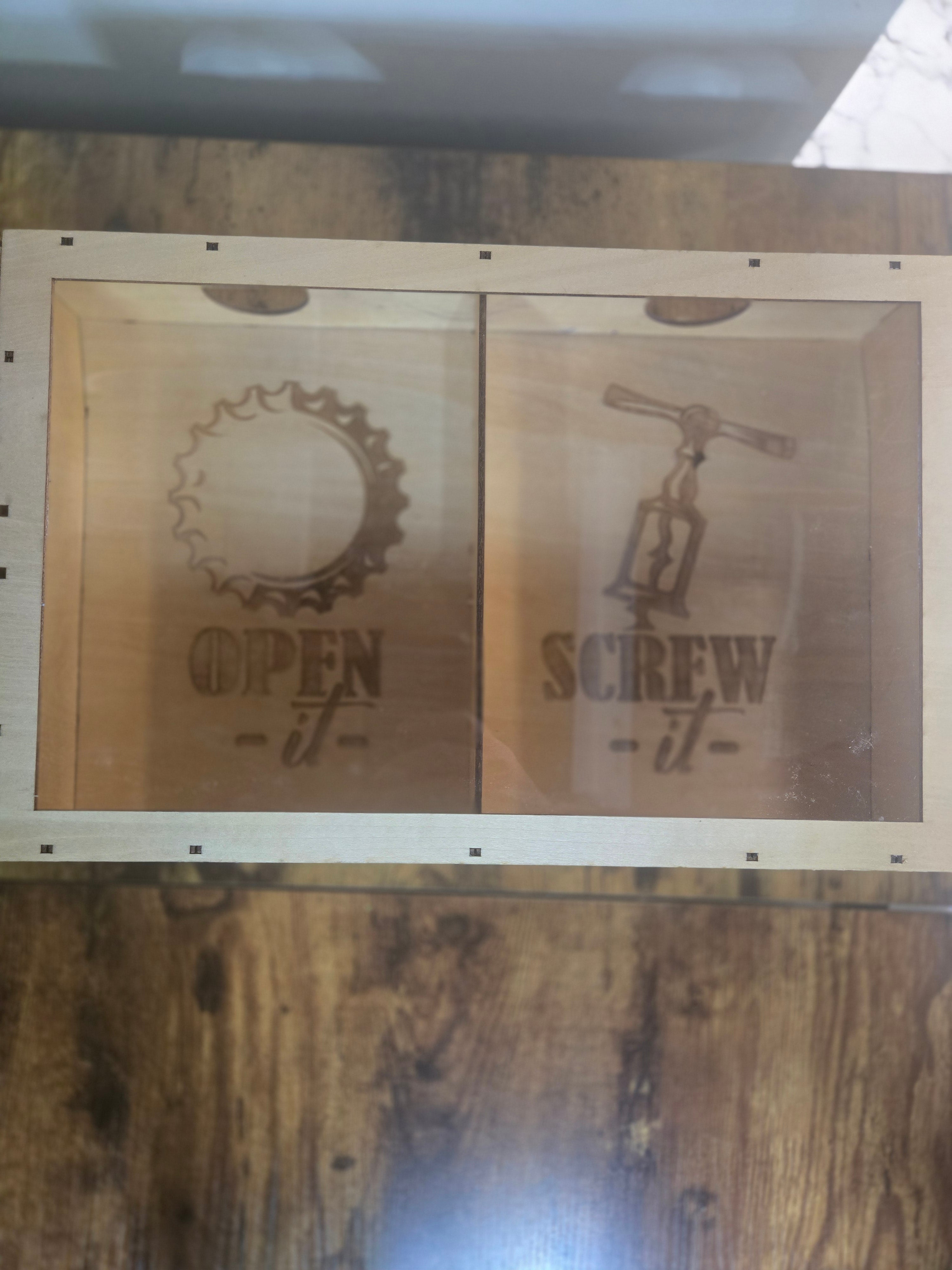 Wine & Beer Cork Box Laser Cut