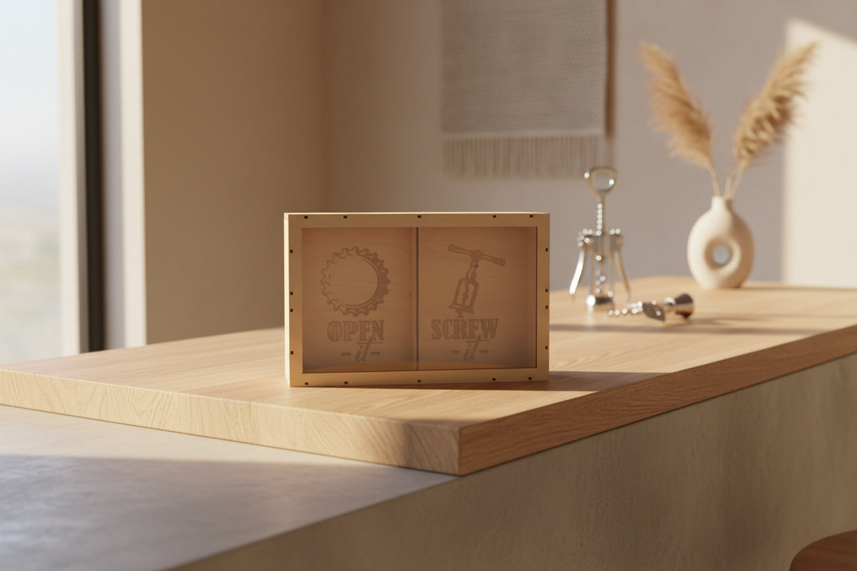 Wine & Beer Cork Box Laser Cut