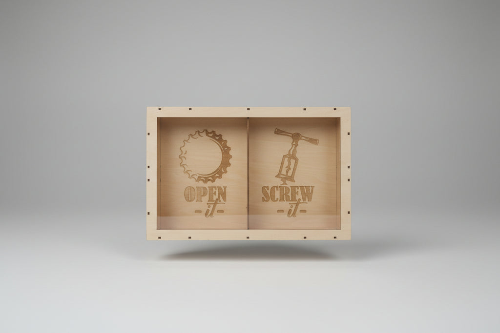 Wine & Beer Cork Box Laser Cut