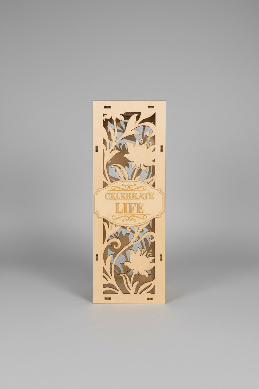 Wooden Wine Bottle Gift Box