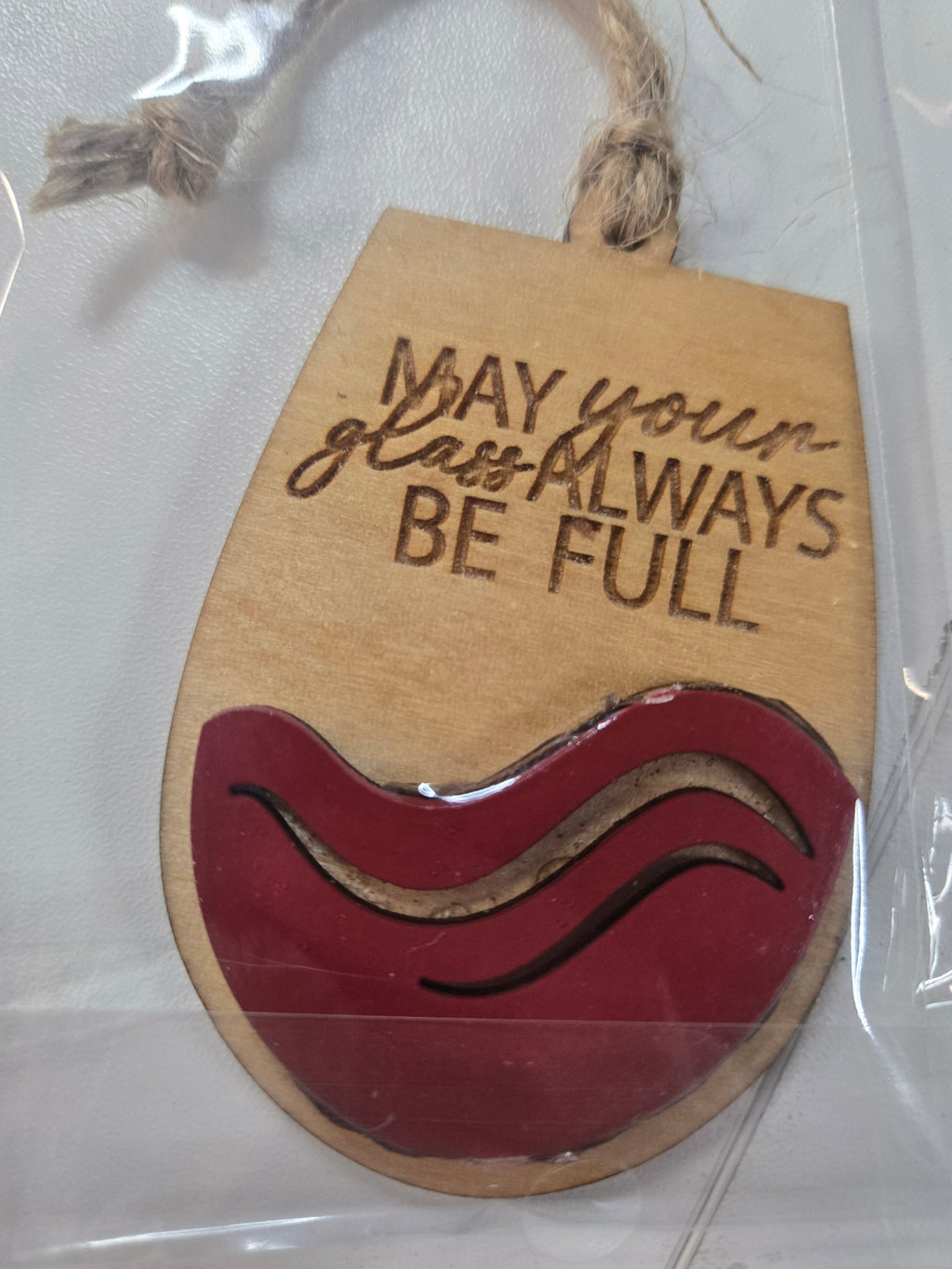 Wood & Resin Wine Bottle Tag