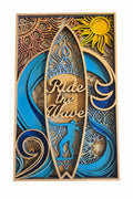 Ride the Wave layered art
