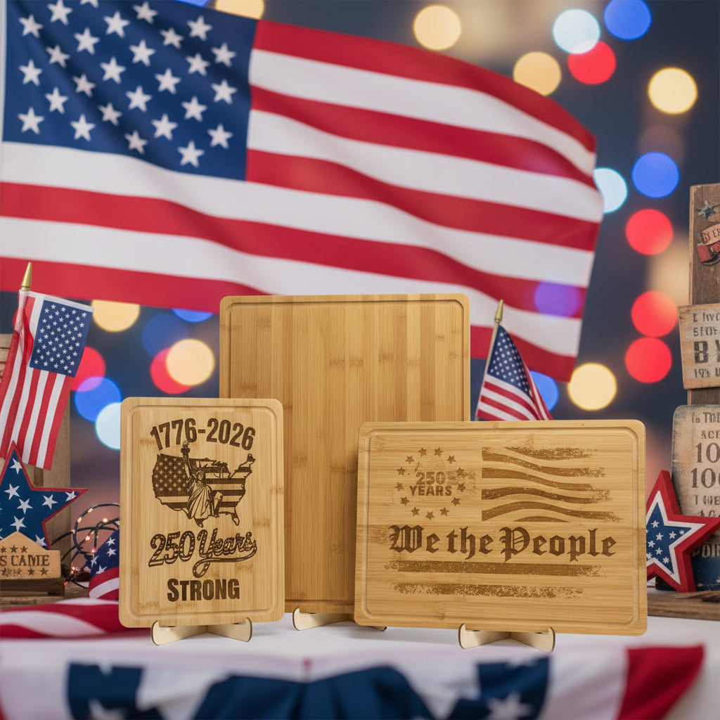 Patriotic cutting board series